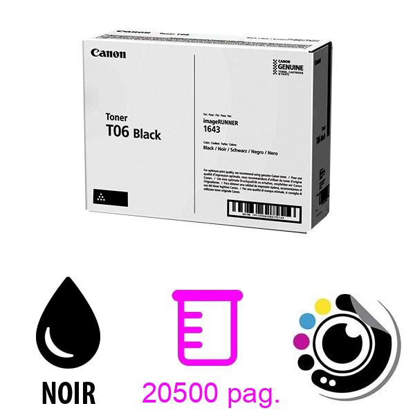Toner Original Canon T06 Noir 3526C002