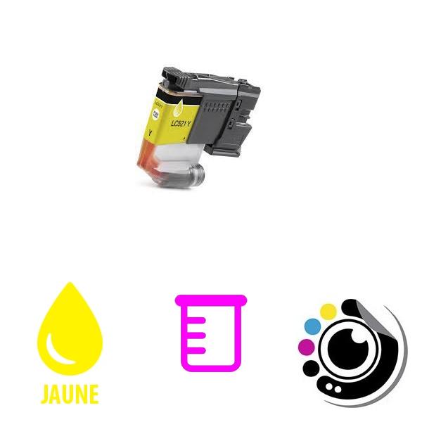 Compatible Cartouche Brother LC-521 Jaune