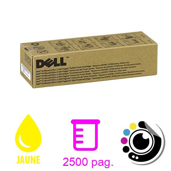 Original Toner Dell 2130/2135cn Jaune