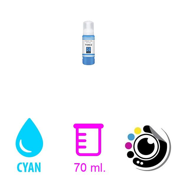 Compatible Bouteille de Encre epson t54c Cyan
