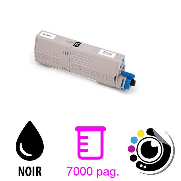 Toner Compatible OKI C532 / C542 / MC573 / MC563 Noir 46490608/46490404