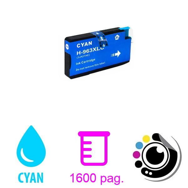 Compatible Cartouche HP 963XL Cyan 3JA27AE / 3JA23AE
