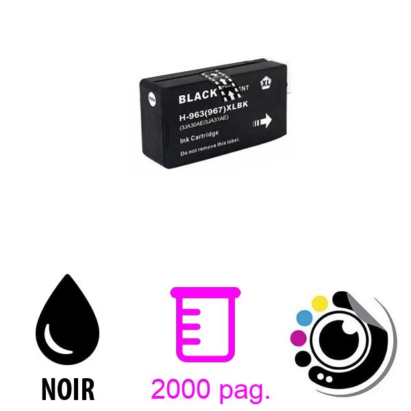 Cartouche Compatible HP 963XL Noir 3JA30AE / 3JA26AE
