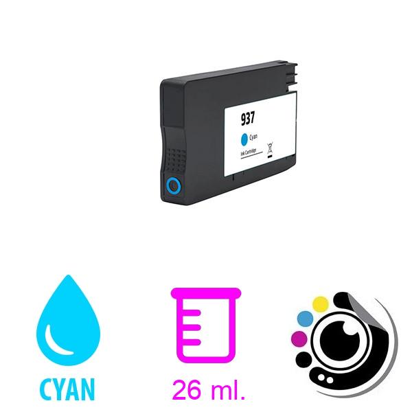 Compatible Cartouche HP 937E XL Cyan 4S6W6NE