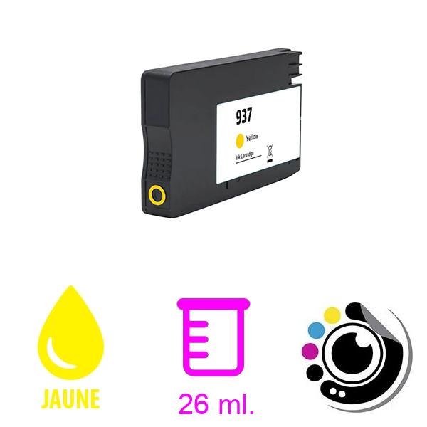 Compatible Cartouche HP 937E XL Jaune 4S6W8NE