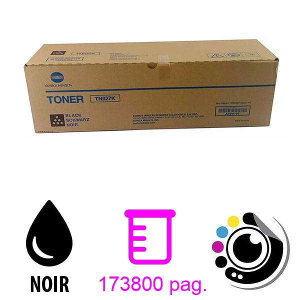 Toner Original Konica Minolta TN627 Noir (ACVV130)