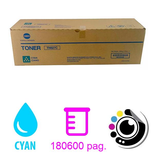 Toner Original Konica Minolta TN627 Cyan (ACVV430)