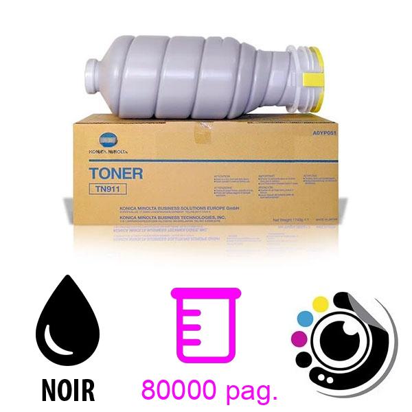 Toner Original Konica Minolta TN-911 Noir A0YP030 / A0YP051