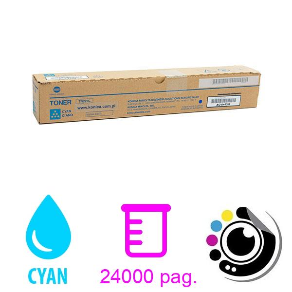 Toner Original Konica Minolta TN227 Cyan ACVH450