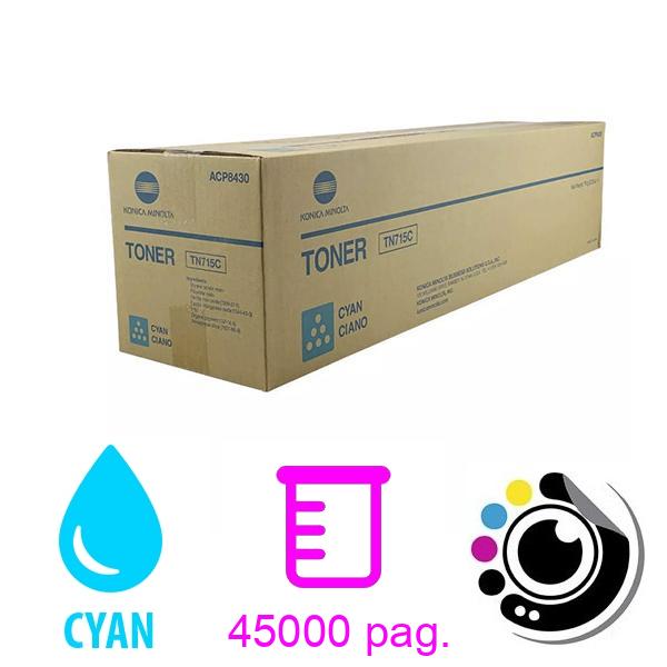 Toner Original Konica Minolta TN715 Cyan ACP8450
