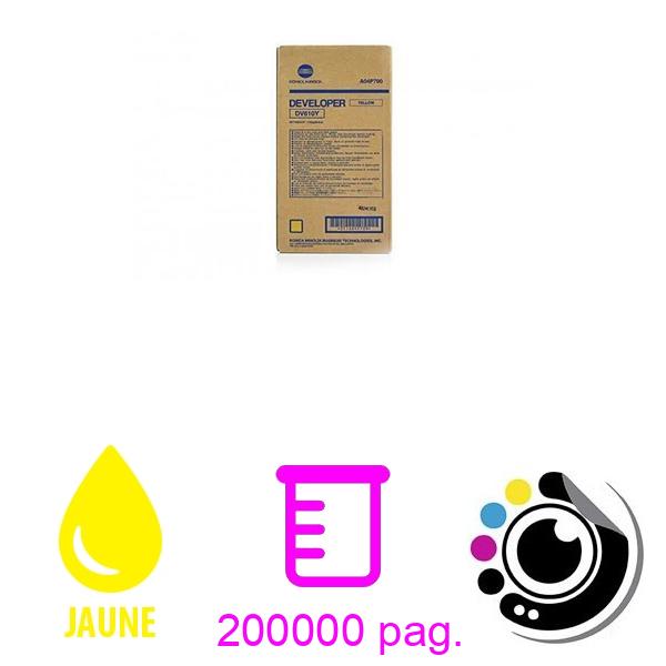 Original Révélateur konica minolta DV610Y Jaune A04P700