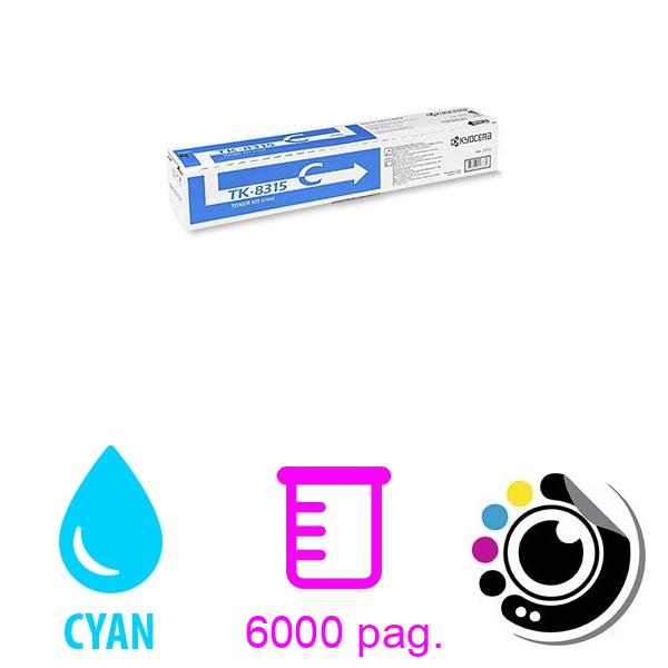 Original Toner Kyocera TK-8315 Cyan 1T02MVCNL0