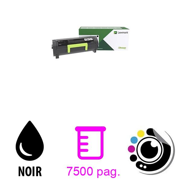 Original Toner Lexmark MS725 MS821 MS822 MS823 MS825 MS826 MX721 MX722 MX822 MX826 (58D2H0E) Noir