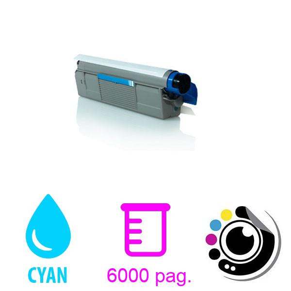 Toner Compatible OKI C610 C Cyan 44315307
