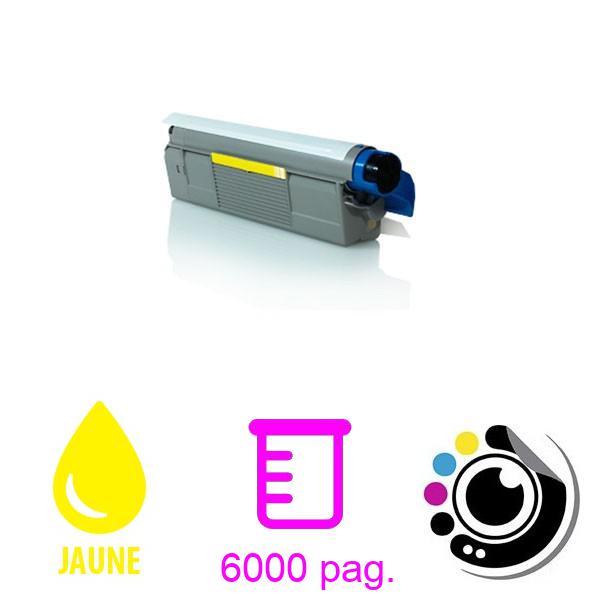 Toner Compatible OKI C610 Jaune 44315305