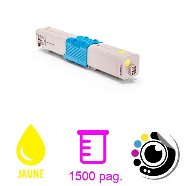 Toner compatible OKI C301 / C321 Jaune