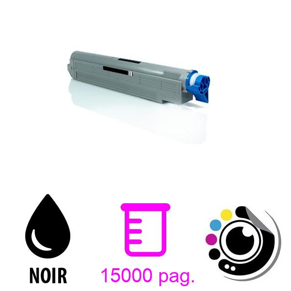 Toner Compatible OKI Executive ES3640A3 / Pro Noir 43837108