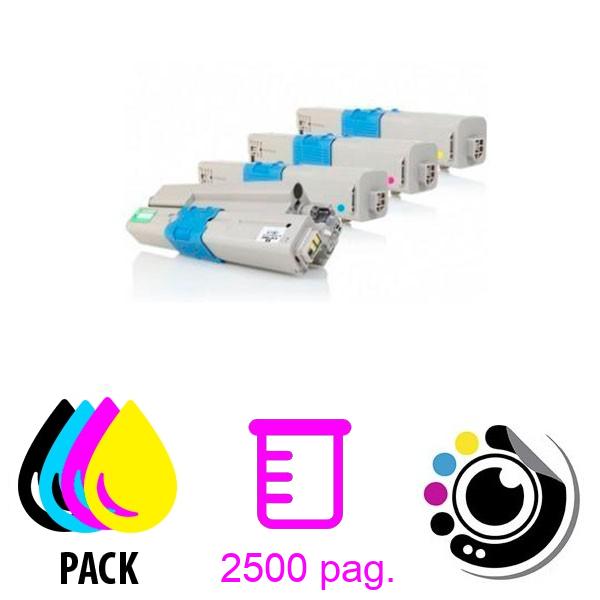 Pack de 4 Toners Compatibles OKI C301 / C321