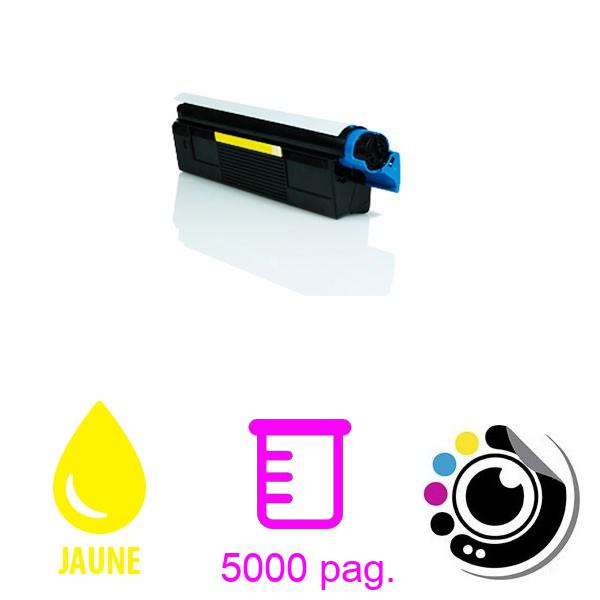 Toner Compatible OKI C5100 / C5200 / C5400 / C5250 / C5450 / C3100 / C3200 Jaune