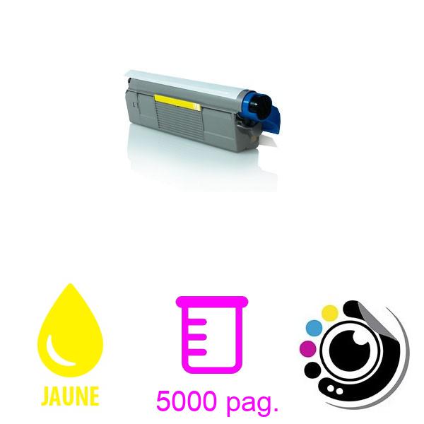 Toner Compatible OKI C5800 / C5900 / C5550MFP Jaune
