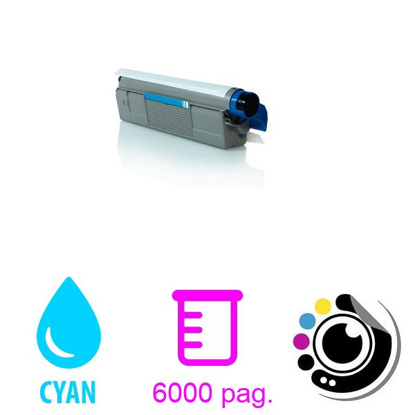 Toner Compatible OKI C8600 / C8800 Cyan 43487711