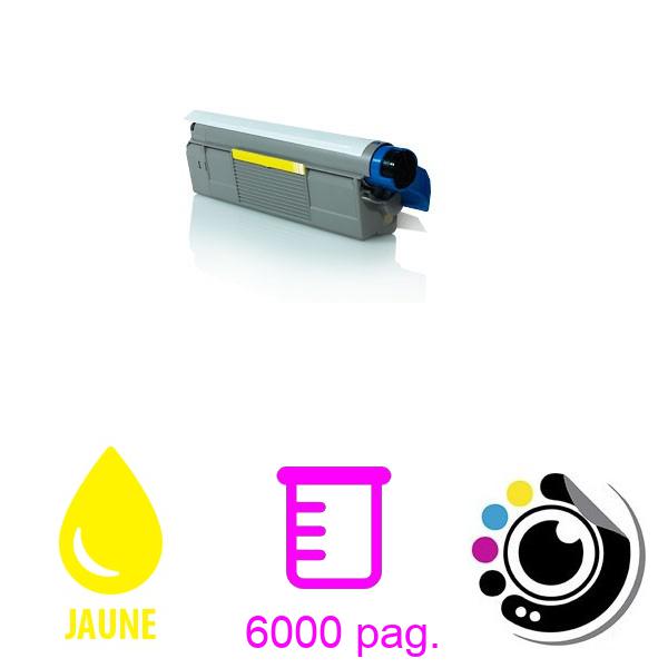 Toner Compatible OKI C8600 / C8800 Jaune 43487709