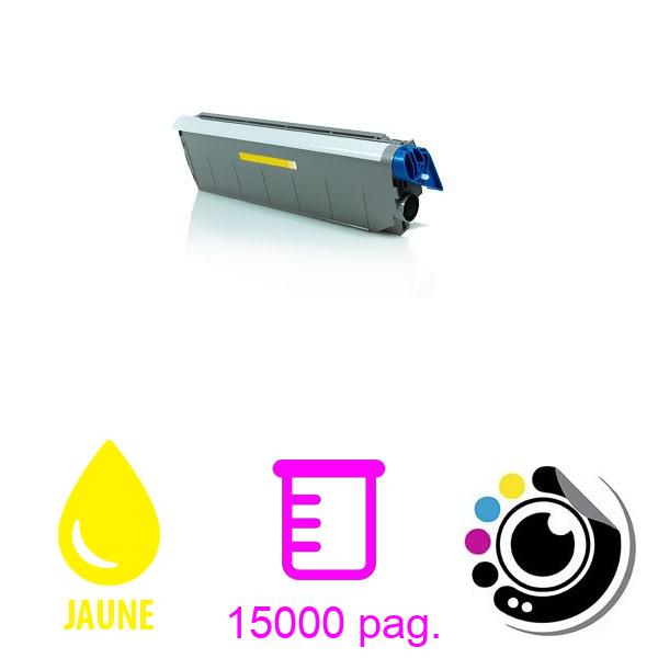 Toner Compatible OKI C9100 / C9300 / C9500 Jaune 419636