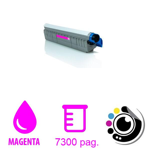 Toner compatible OKI C801DN / C821DN Magenta 44643002