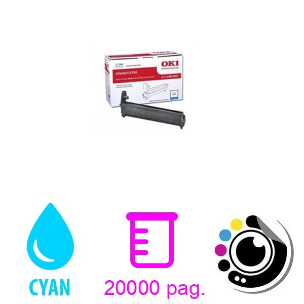 Original Tambour OKI C5650/C5750 Cyan 43870007