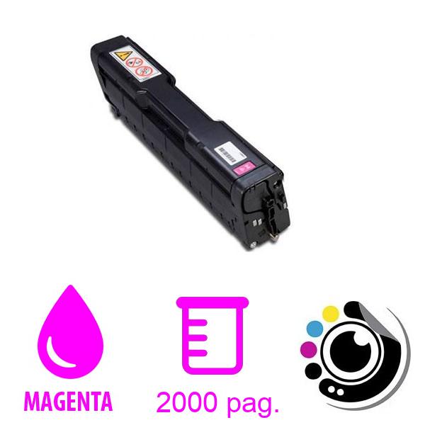 Toner Compatible Ricoh SP-C220 / SP-C221 / SP-C222 / C240 ​​Magenta