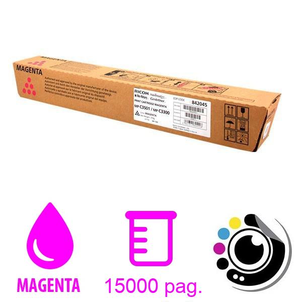 Toner Original Ricoh MP-C2800/C3300/c3001/c3501 Magenta