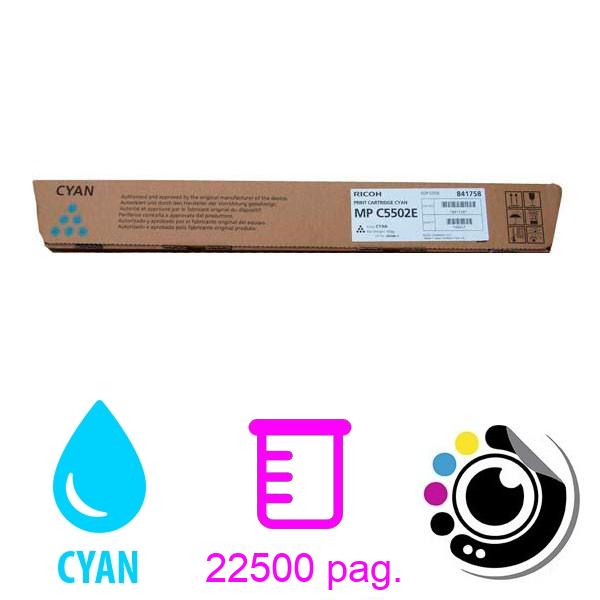 Toner Original Ricoh MP-C4502 / C5502 Cyan