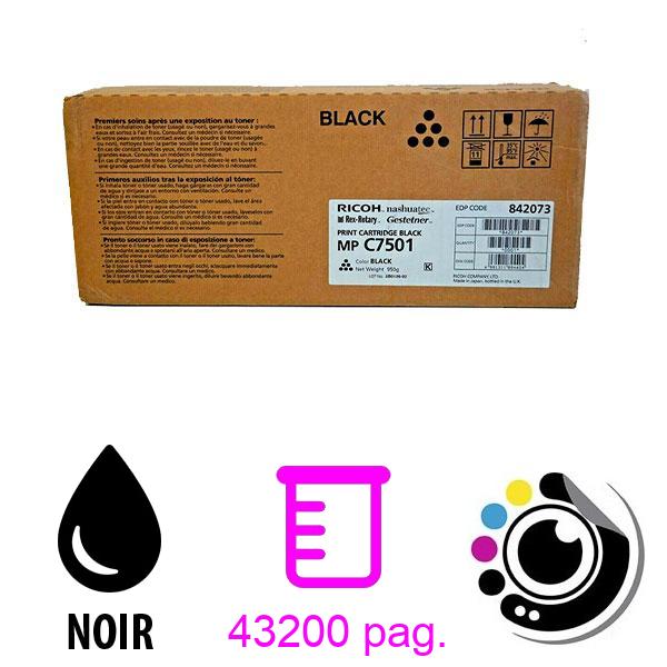 Toner Original Ricoh MP C6501 / C7501 Noir 841365