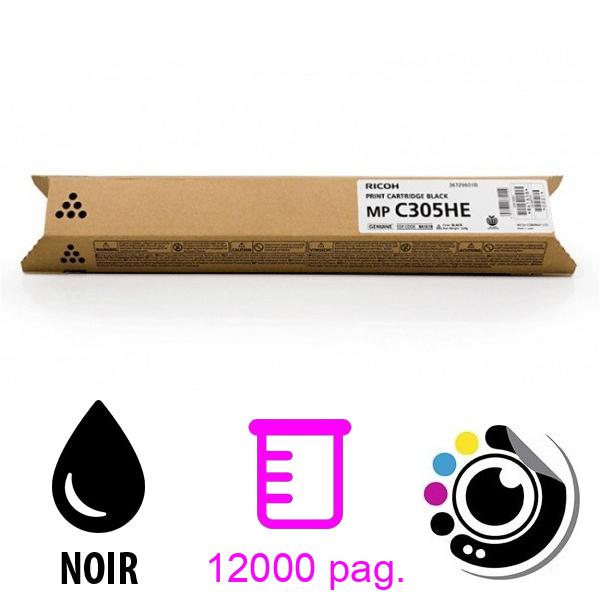 Toner Original Ricoh MP-C305 Noir 841618