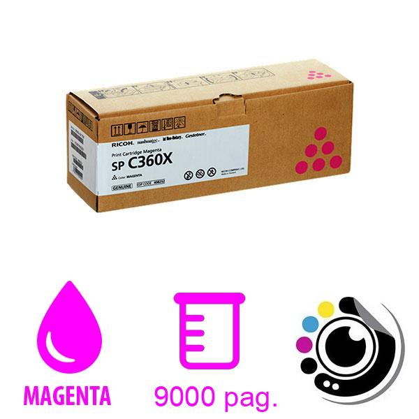 Toner Original Ricoh SP-C360X Magenta 408252