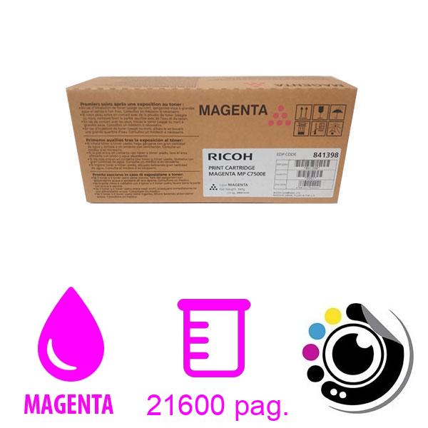 Toner Original Ricoh MPC6000 / MPC7500 Magenta 841398