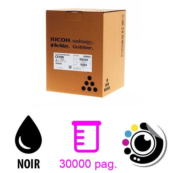 Toner Original Ricoh Pro C5100 / C5110 Noir 828402