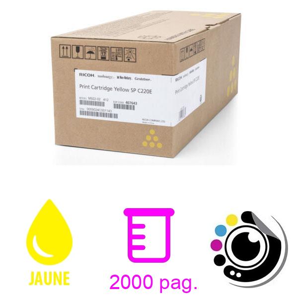 Toner Original Ricoh SP-C220E Jaune
