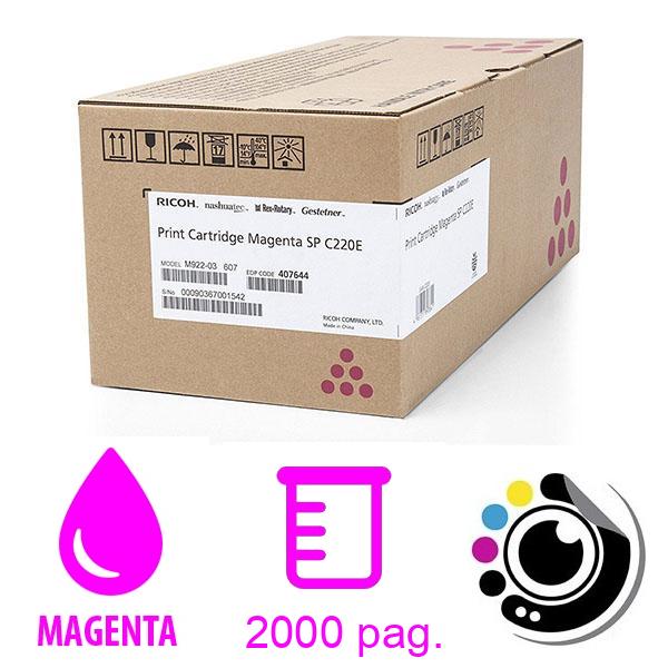 Toner Original Ricoh SP-C220E Magenta