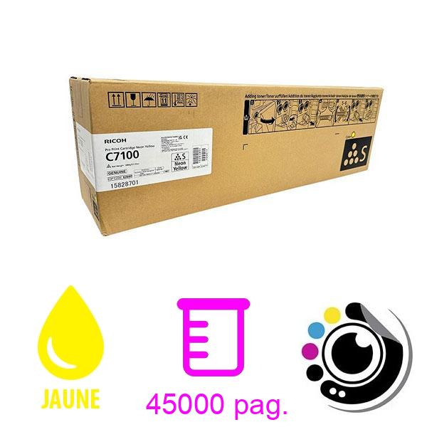 Original Toner Ricoh Pro C7100 Jaune Neon 828489