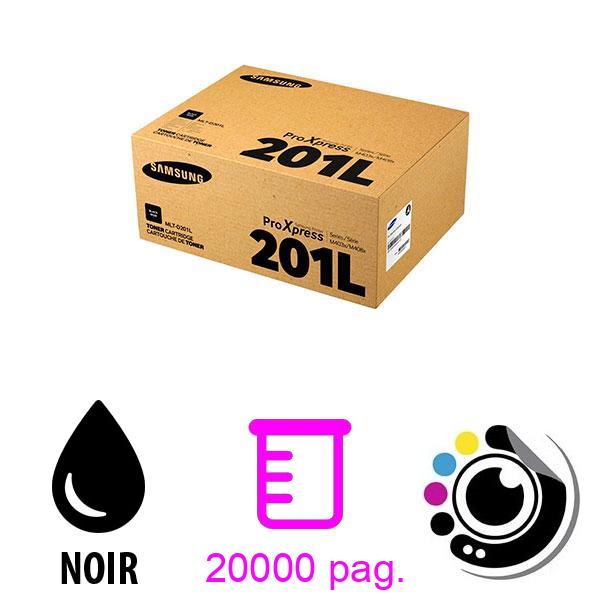 Toner Original Samsung MLT-D201L Noir SU870A