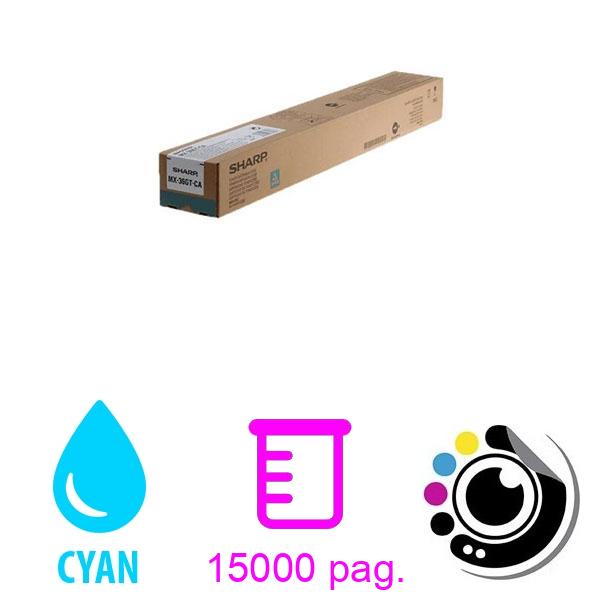 Toner Original Sharp MX36GT Cyan
