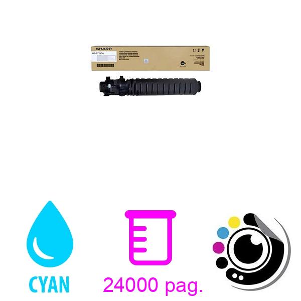 Toner Sharp BP-GT70CA d origine (Cyan)