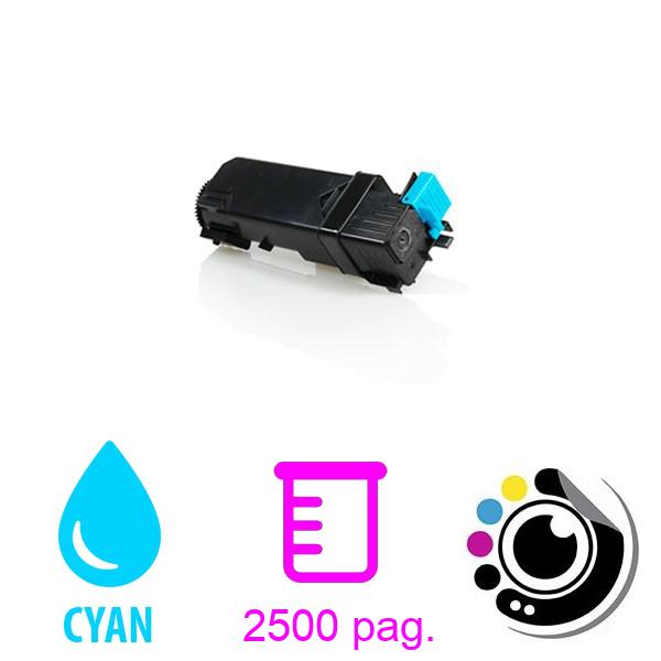 Toner Compatible Xerox Phaser 6128 Cyan106R01452