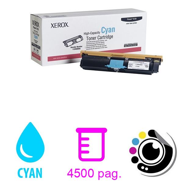Toner Original Xerox 6120 Cyan XL 113R00693
