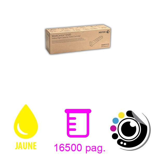 Original Toner xerox worcentre 6400 Jaune 106R01319